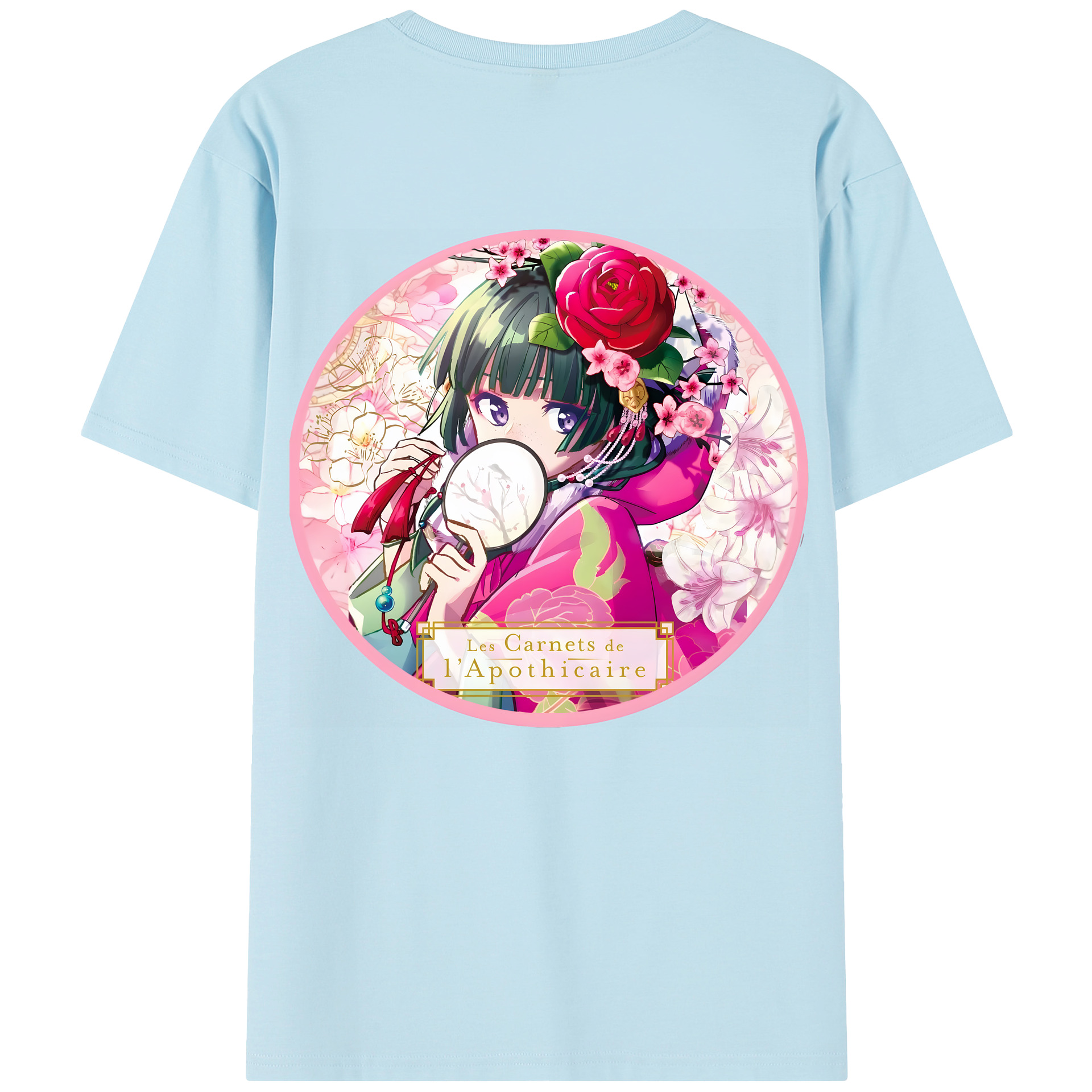 （画像用） 薬屋のひとりごと The Apothecary Diaries 綿100％半袖Tシャツ（背面プリント）